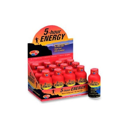 Marjack 5-Hour Energy Energy Drink, Berry, 1.93 oz., 12 / Pack FHE500181